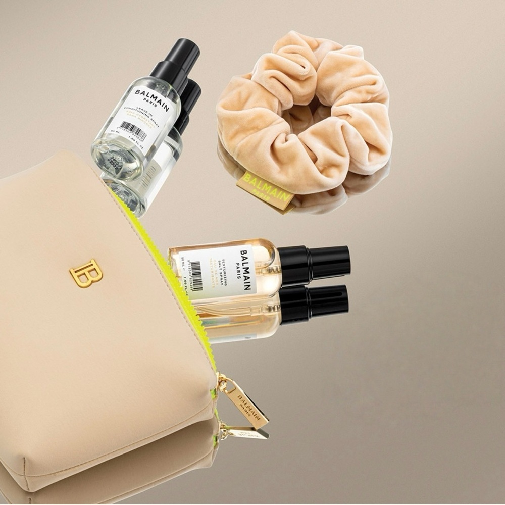 BALMAIN HAIR COUTURE limited edition cosmetic travel hair products set